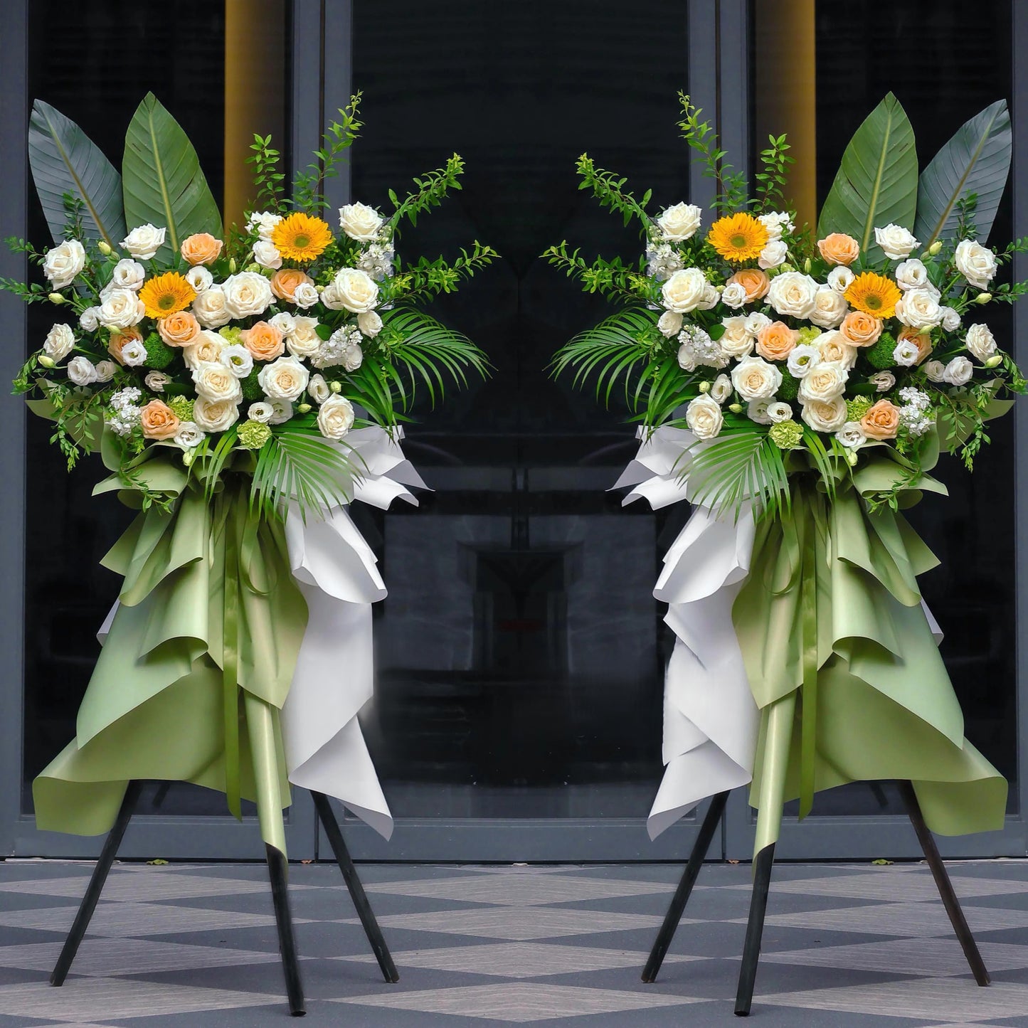 開張花籃|Grand Opening Fresh Flower Basket 01