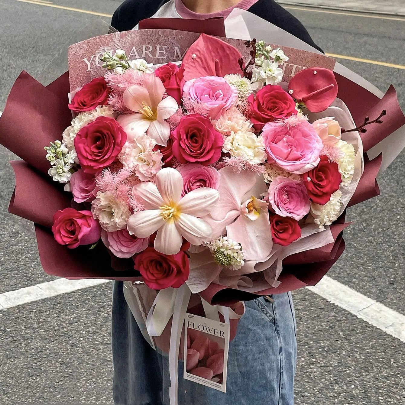【伴你朝夕】鬱金香玫瑰混搭鮮花束