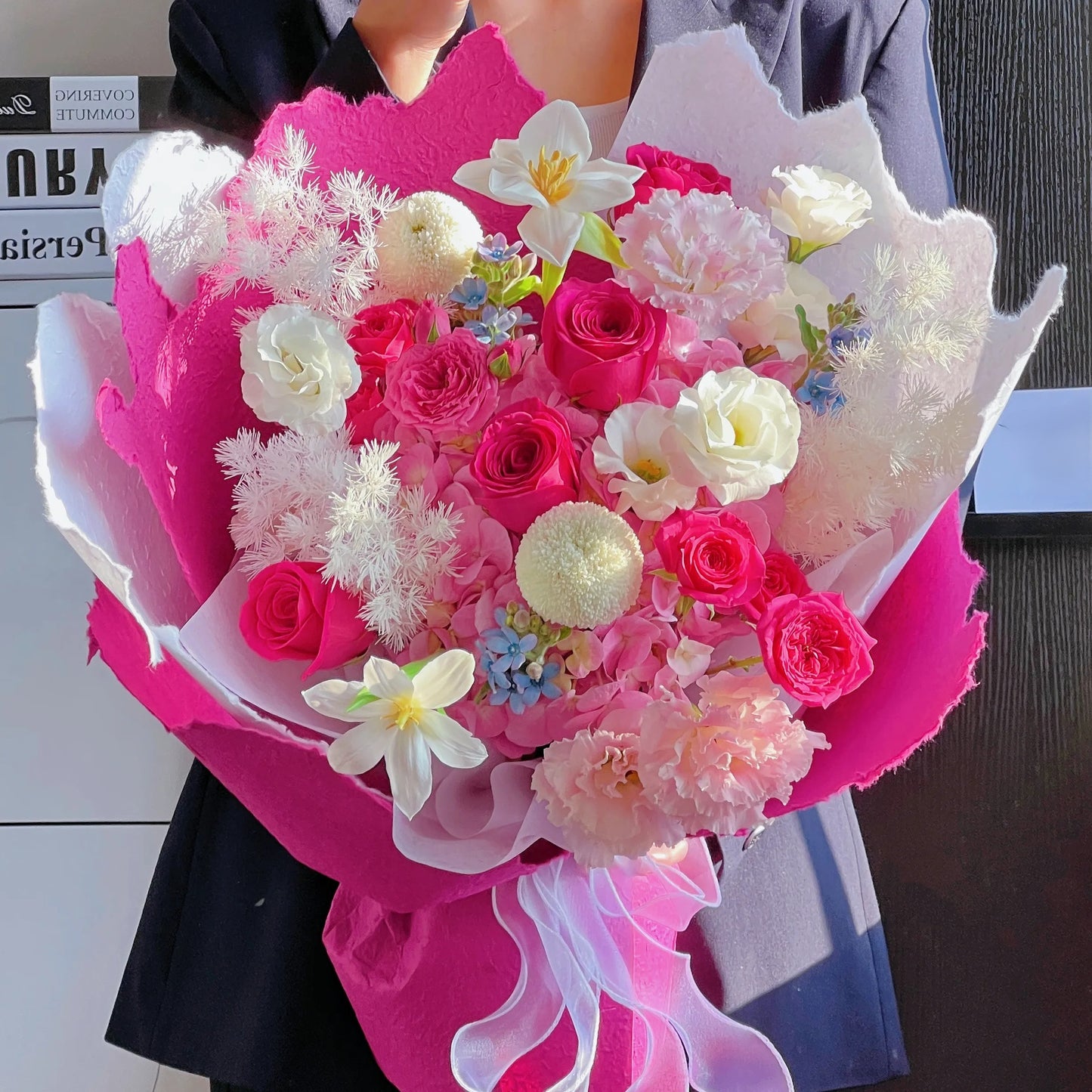【桃之夭夭】百合弗洛伊德混搭鮮花束
