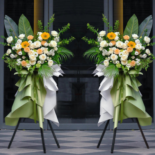 開張花籃|Grand Opening Fresh Flower Basket 01