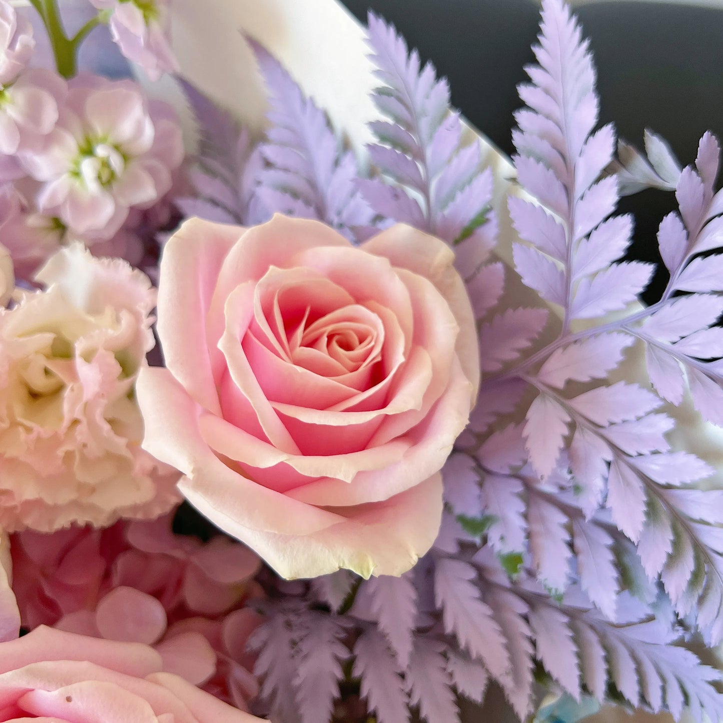 【暮霞】粉雪山繡球桔梗混搭鮮花束