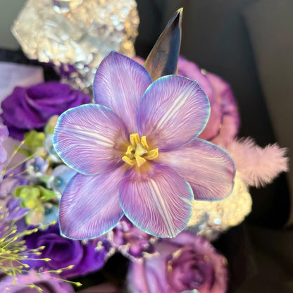 【南笙一夢】紫玫瑰鬱金香混搭鮮花束